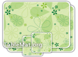 Blue Flowers table Mats