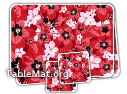 Brown Flowers Table Mats