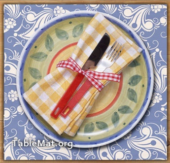 Classic blue Placemat