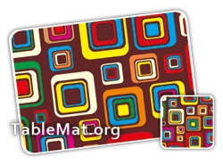 Multi Colored stripes table Mats