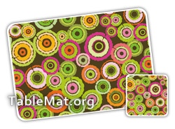 Multi Colored stripes table Mats