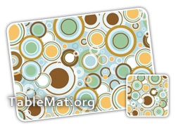 Multi Colored stripes table Mats