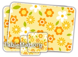 Blue Flowers table Mats